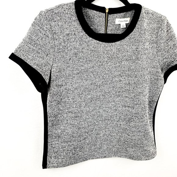 Calvin Klein Grey sweater blouse - Picture 5 of 8